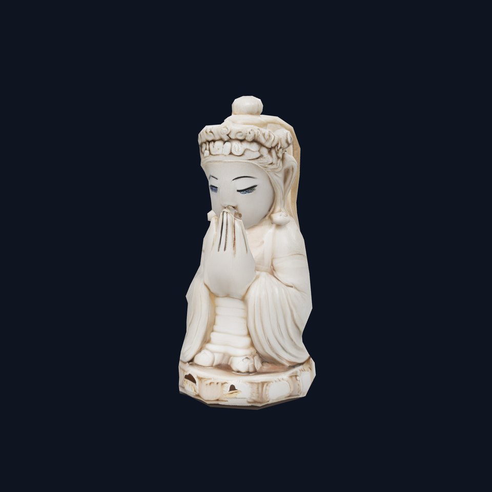 Elegant Ivory Statue model pack